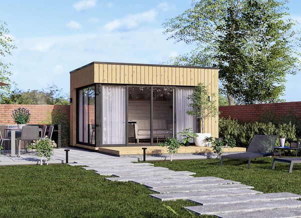 Garden room AMARA (34 mm + cladding), 4x3 m (13'x10'), 12 m² avp.ui.product_images.thumbnail 1