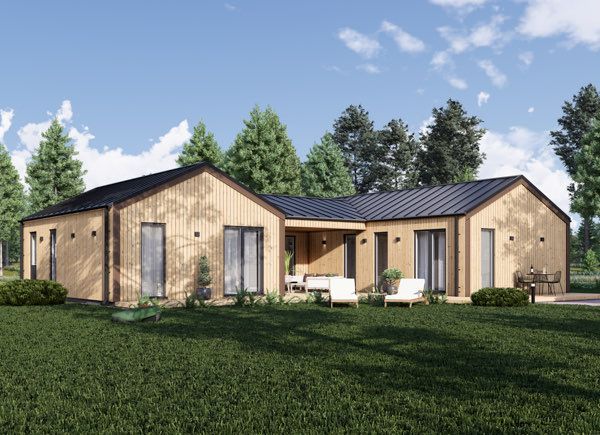 Log Cabin House SCARLET S (44 mm + Cladding), 139 m² avp.ui.product_images.thumbnail 1