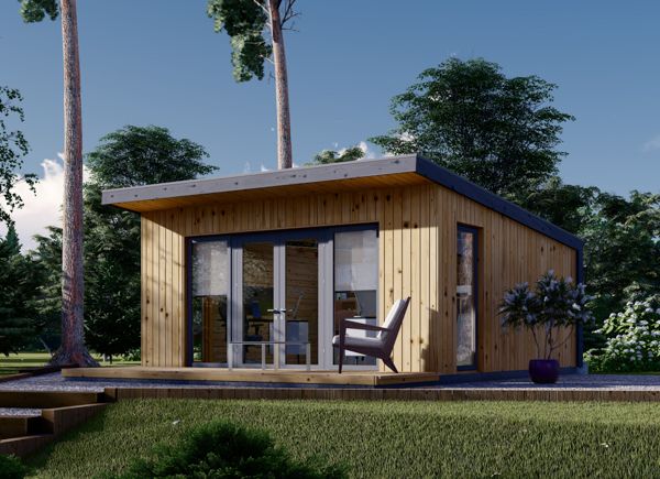 Garden Cabin EVELIN (34 mm + Cladding), 5x5 m, 25 m² avp.ui.product_images.thumbnail 1