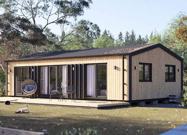 Granny Annexe SELENE M (44 mm + Cladding + Insulation), 10.2x6.2 m (34'x20'), 63 m² avp.ui.product_images.thumbnail 1