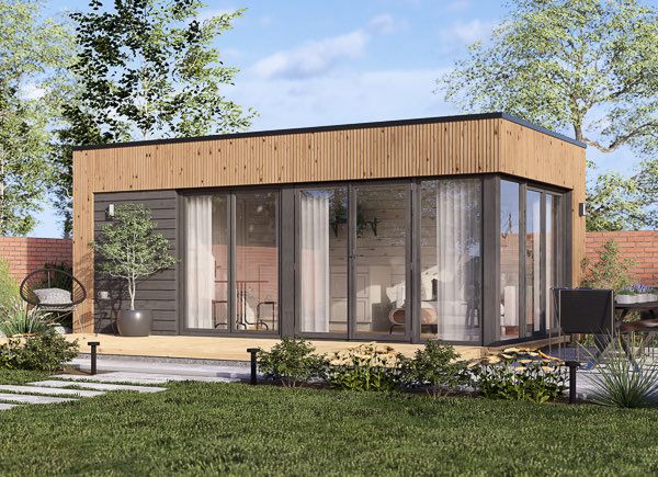 Garden room INES (34 mm + cladding), 6x3 m (20'x10'), 18 m² avp.ui.product_images.thumbnail 1