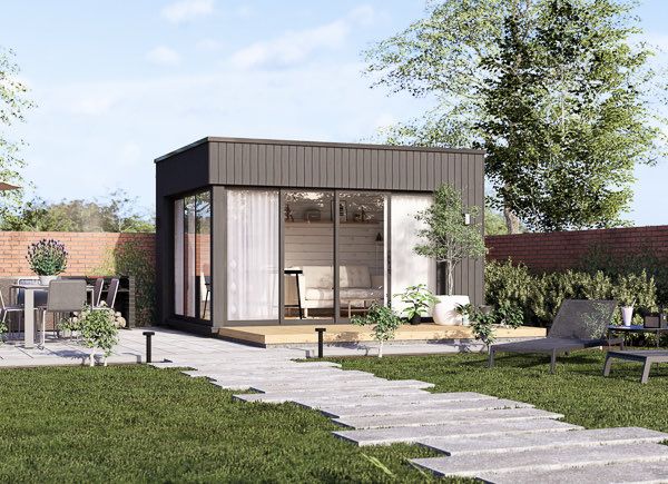 Garden room AMARA (34 mm + cladding), 4x3 m (13'x10'), 12 m² avp.ui.product_images.thumbnail 1