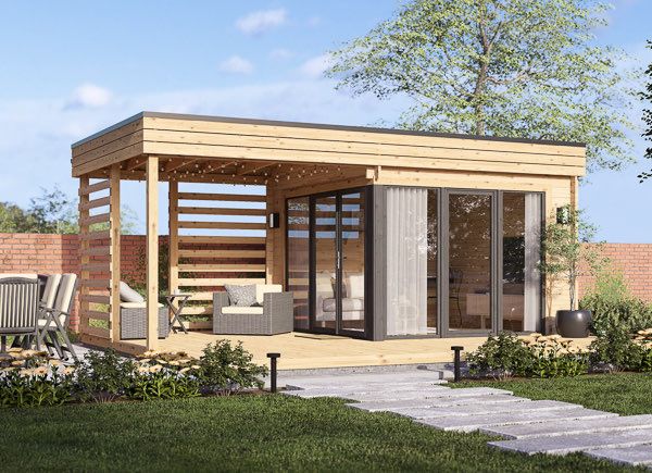 Garden Log Cabin IDA (34 mm), 6x3 m (20'x10'), 8 m² avp.ui.product_images.thumbnail 1