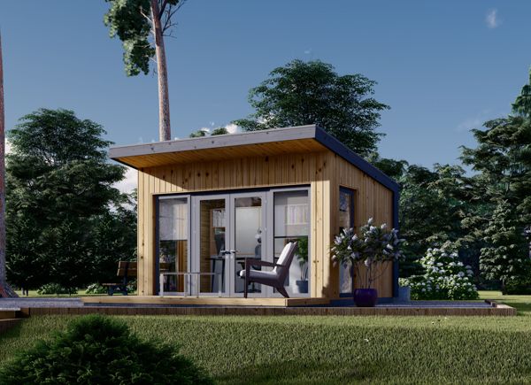 Garden Cabin EVELIN (34 mm + Cladding), 4x3 m, 12 m² avp.ui.product_images.thumbnail 1