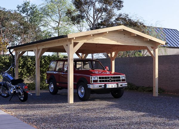 Single Wooden Carport CLASSIC, 4x5.7 m (13’x19’) avp.ui.product_images.thumbnail 1