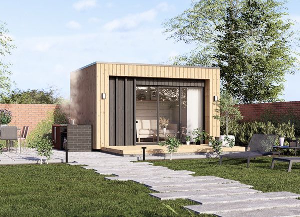 Garden room LAYLA (Insulated, 34 + cladding), 4x3 m (13'x10'), 10 m² avp.ui.product_images.thumbnail 1
