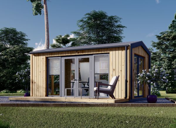 Garden Cabin EMMY S (Insulated, 34 mm + Cladding), 5x3 m, 15 m² avp.ui.product_images.thumbnail 1