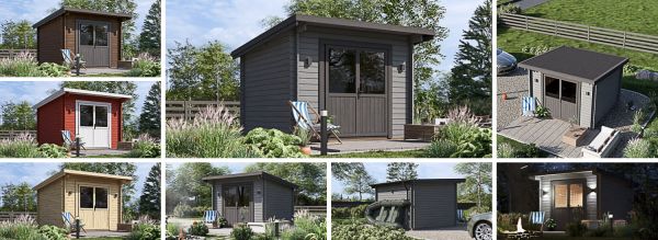 Garden Log Cabin MALTA (34 mm), 3x3 m (10'x10'), 9 m²