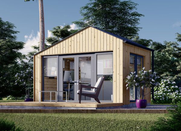 Garden Cabin TONIA (Insulated, 34 mm + Cladding), 4x3 m, 12 m² avp.ui.product_images.thumbnail 1