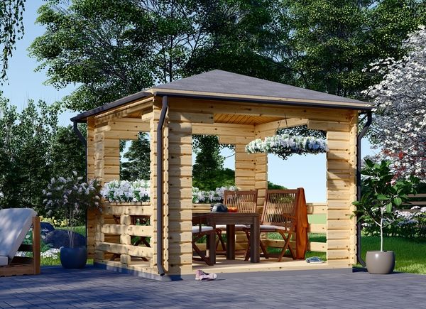 Garden Gazebo FLORA (44 mm), 4x4 m (13'x13'), 16 m² avp.ui.product_images.thumbnail 1