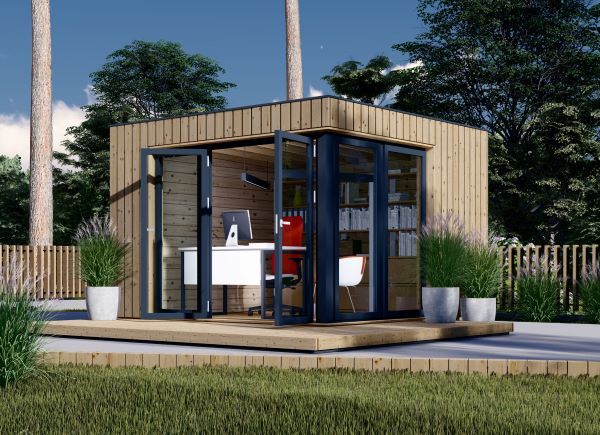 Garden Office Pod PREMIUM (Insulated, 34 mm + Cladding), 3x3 m (10' x 10'), 9 m² avp.ui.product_images.thumbnail 1
