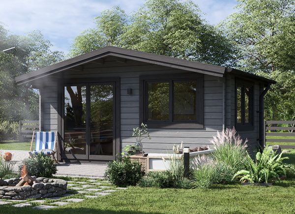 Garden Log Cabin WISSOUS (44 mm), 5x3 m (16'x10'), 15 m² avp.ui.product_images.thumbnail 1