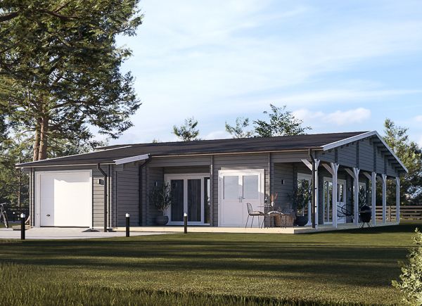 Log Cabin House RIVIERA S (44+44 mm), 130 m² avp.ui.product_images.thumbnail 1