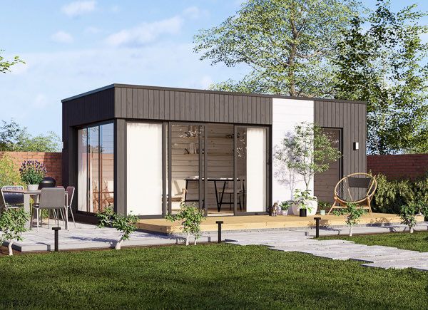 Garden room AMARA with a shed (Insulated, 34 + cladding), 6x3 m (20'x10'), 18 m² avp.ui.product_images.thumbnail 1