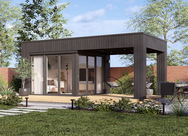 Garden room INES with terrace (34 mm + cladding), 6x3 m (20'x10'), 18 m² avp.ui.product_images.thumbnail 1