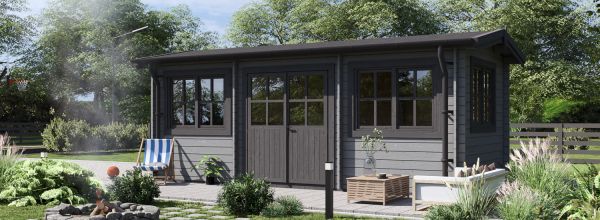 Garden Room OAK S (66 mm), 6x3 m (20'x10'), 18 m²