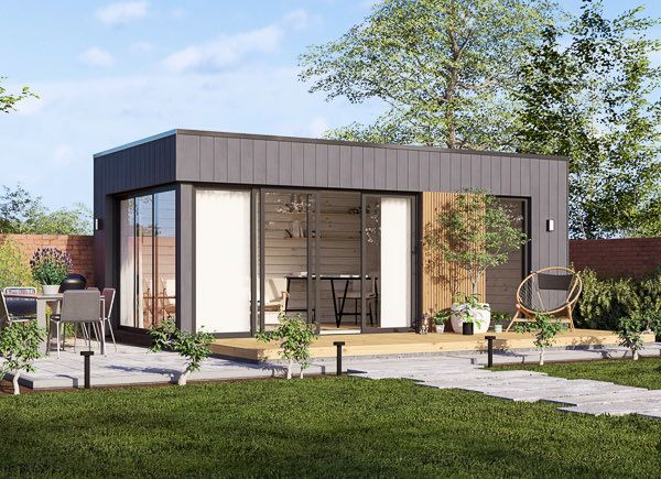 Garden room AMARA with a shed (Insulated, 34 + cladding), 6x3 m (20'x10'), 18 m² avp.ui.product_images.thumbnail 1