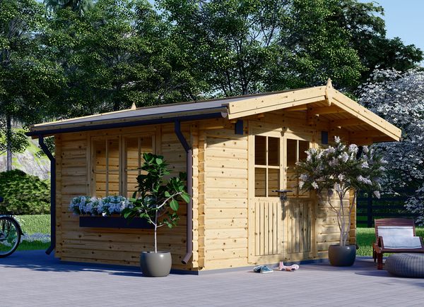 Gazebo da giardino in legno FLORA (28 mm), 3x5 m, 15 m²