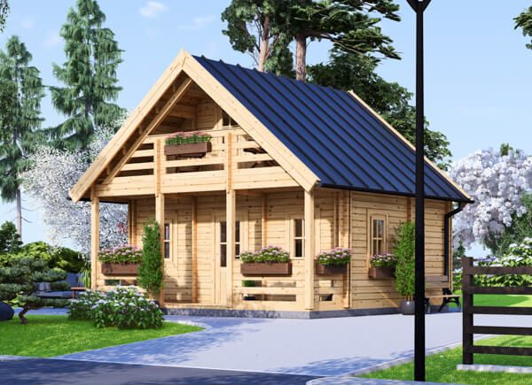 B-Ware: Residential Log Cabin LIVINGTON S (44+44 mm + Insulation), 50 m² avp.ui.product_images.thumbnail 1