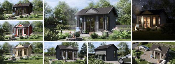 Garden Log Cabin CLOCKHOUSE (44 mm), 4x3 m (13'x10'), 12 m²