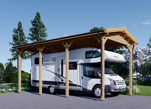 Wooden Carport For Camping Car, 3.7x7.2 m (12'x24'), 26 m² avp.ui.product_images.thumbnail 1