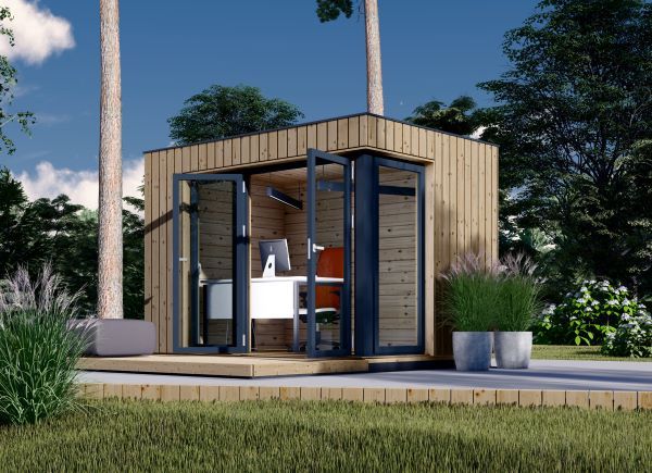 Garden Office Pod PREMIUM (Insulated, 34 mm + Cladding), 3x2 m (10' x 6'6"), 6 m² avp.ui.product_images.thumbnail 1
