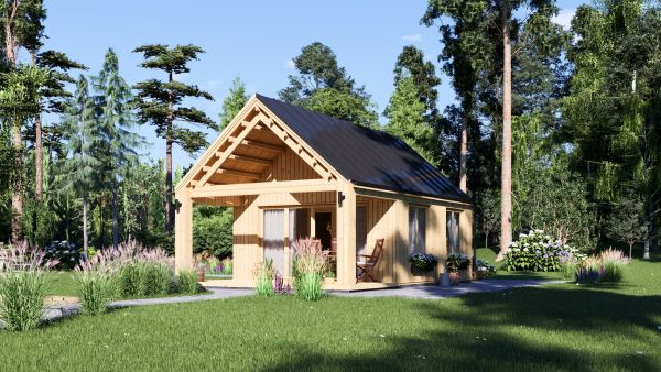 Log Cabin AGATA S With Loft (44 mm + Cladding), 39 m² avp.ui.product_images.thumbnail 1