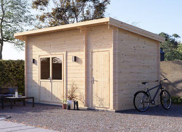 Garden Log Cabin MALTA S (44 mm), 5x3 m (16'x10'), 12 m² avp.ui.product_images.thumbnail 1