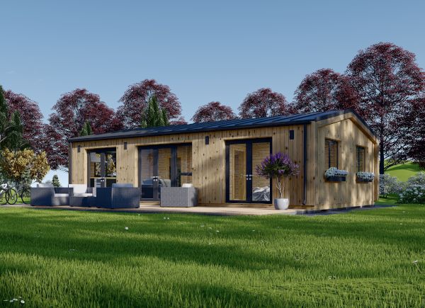 Granny Annexe SELENE S (44 mm + Cladding), 10.2x6.2 m (34'x20'), 63 m² avp.ui.product_images.thumbnail 1