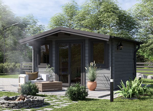 Garden Log Cabin OLYMP (44 mm), 4x3 m (13'x10'), 12 m² avp.ui.product_images.thumbnail 1
