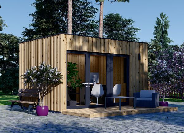 Garden Office PREMIUM (SIP Panels), 4.1x2.4 m (14'x8'), 10 m² avp.ui.product_images.thumbnail 1