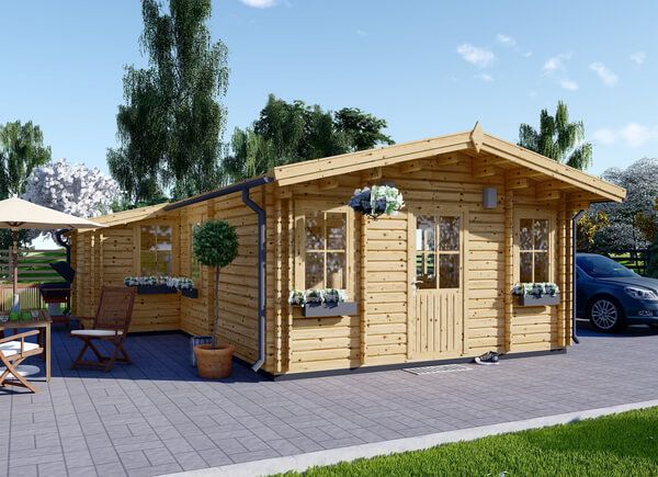 Residential Log Cabin DIJON (Insulated PLUS, 44 + 44 mm), 44 m² avp.ui.product_images.thumbnail 1