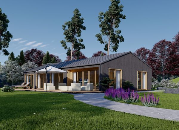 Log Cabin House ELIZA (44 mm + Cladding), 115 m² avp.ui.product_images.thumbnail 1