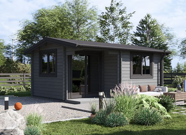 Log Cabin OSLO (44 mm), 5x4 m (16'x13'), 20 m² avp.ui.product_images.thumbnail 1