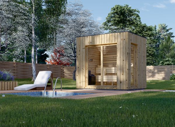 Outdoor Sauna DELLA (34 mm + Cladding), 2,6 x 2,1 m, 3,8 m² avp.ui.product_images.thumbnail 1