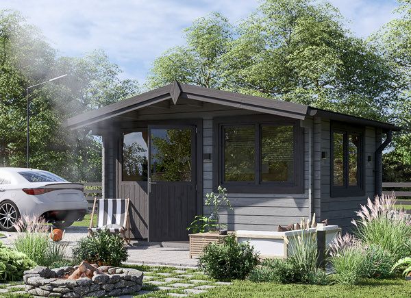 Garden Log Cabin LILLE (44 mm), 4x3 m (13'x10'), 12 m² avp.ui.product_images.thumbnail 1
