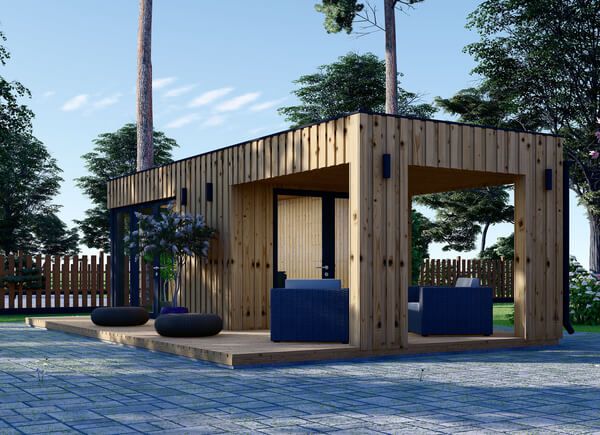 Garden Office PREMIUM (SIP Panels), 5x3 m (16'x10'), 15 m² With 9 m² Terrace avp.ui.product_images.thumbnail 1