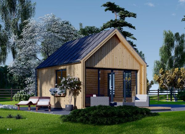 Log Cabin SALLY (34 mm + Cladding), 20 m² avp.ui.product_images.thumbnail 1