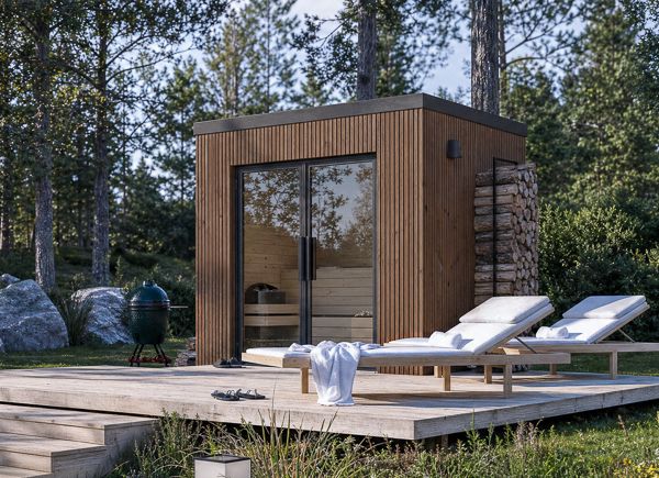 Wooden Sauna OKO 2 | Thermowood – 2.44×1.74 m (8'×6'), 2.70 m² thumbnail 1