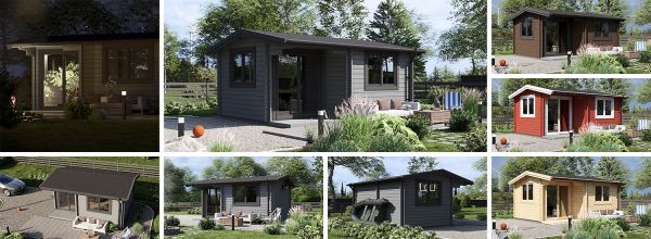 Log Cabin OSLO (44 mm), 5x4 m (16'x13'), 20 m²