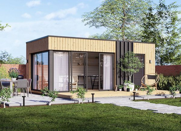 Garden room AMARA with a shed (Insulated, 34 + cladding), 6x3 m (20'x10'), 18 m² avp.ui.product_images.thumbnail 1