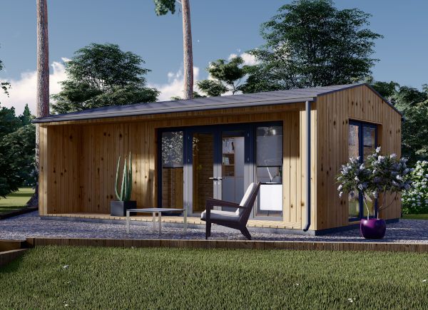 Garden Office Room TINA (Insulated, 34 + Cladding), 7x4 m (23'x13'), 20 m² avp.ui.product_images.thumbnail 1