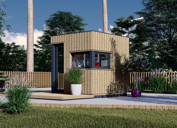 Garden Office Pod PREMIUM L (Insulated, 34 mm + Cladding), 2x2 m (6'6" x 6'6"), 4 m² avp.ui.product_images.thumbnail 1