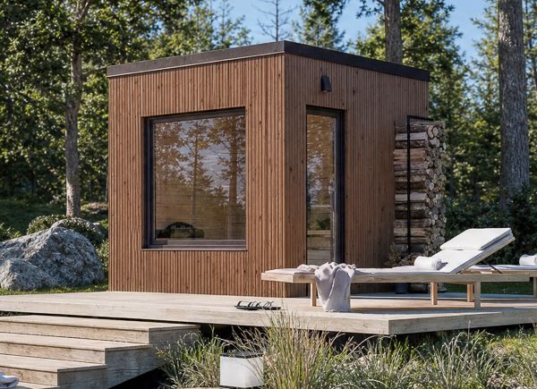 Wooden Sauna OKO 1 | Thermowood – 2.44×2.44 m (8'×8'), 4.10 m² thumbnail 1