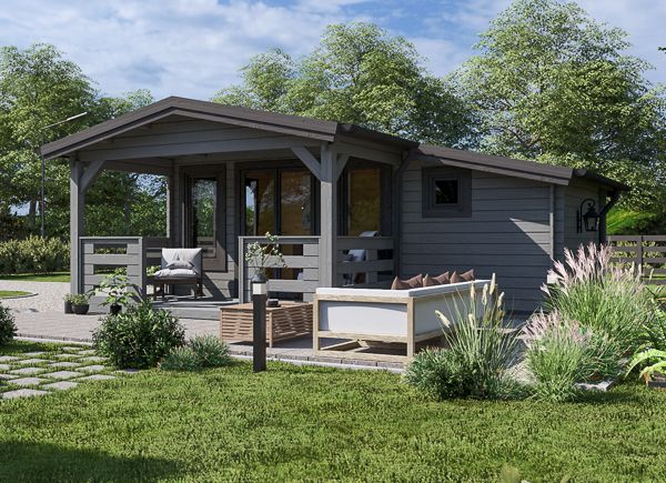Log Cabin ISLA (34 mm), 6x5 m (20'x16'), 18 m² WIith 7 m² Terrace avp.ui.product_images.thumbnail 1