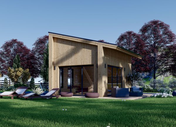 Log Cabin SOPHIA With Loft (34 mm + Cladding), 20 m² avp.ui.product_images.thumbnail 1