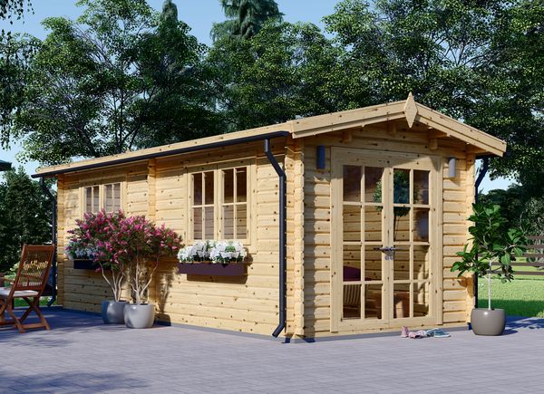 Garden Log Cabin STRONGHOLD (44+44 mm + Insulation), 3x6 m (10'x20'), 18 m² avp.ui.product_images.thumbnail 1