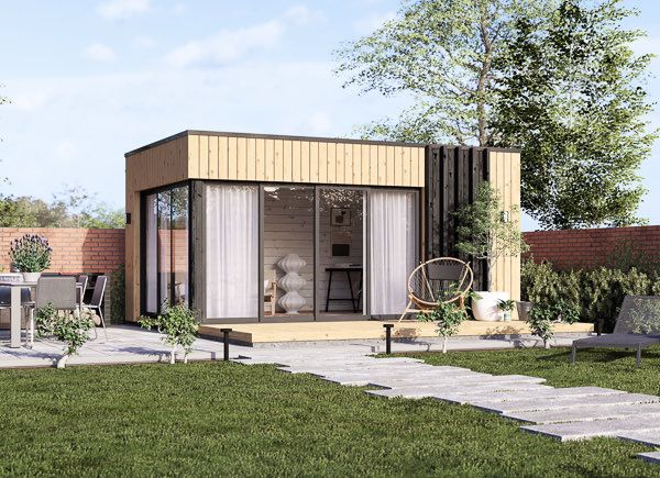 Garden room AMARA (34 mm + cladding), 5x3 m (16'x10'), 15 m² avp.ui.product_images.thumbnail 1