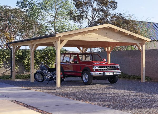 Single Wooden Carport CLASSIC, 5x5.7 m (16’x19’) avp.ui.product_images.thumbnail 1