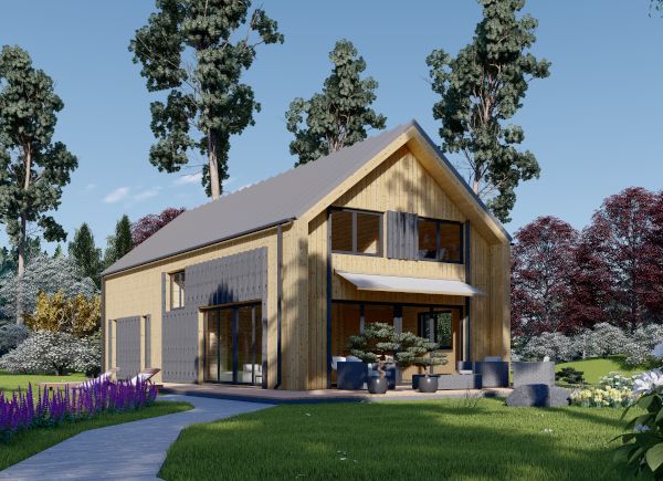 Log Cabin House INGRID (44 mm + Cladding), 170 m² avp.ui.product_images.thumbnail 1